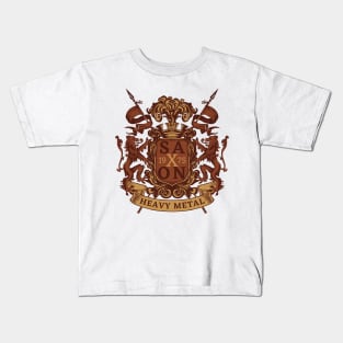 vintage saxon logo Kids T-Shirt